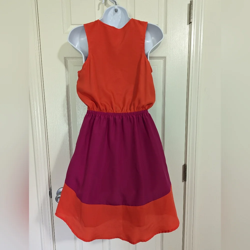 Merona XS Color Block Elastic Waist Sleeveless Dress - Picture 2 of 6